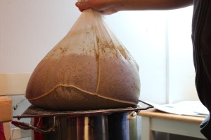 Dripping the left over wort